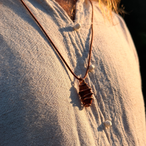 CACAO & COPPER NECKLACE