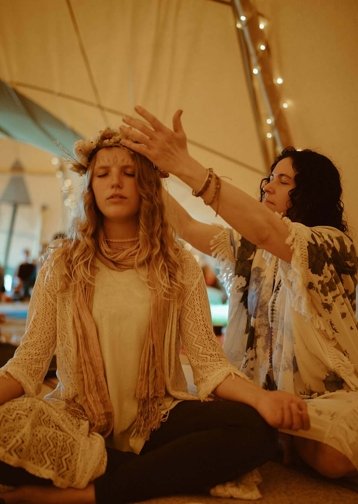 Blessing at Cacao Ceremony